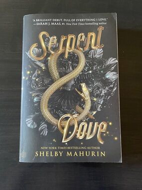 Harper Gold and Black "Serpent & Dove" Decorative Coffee Table Book